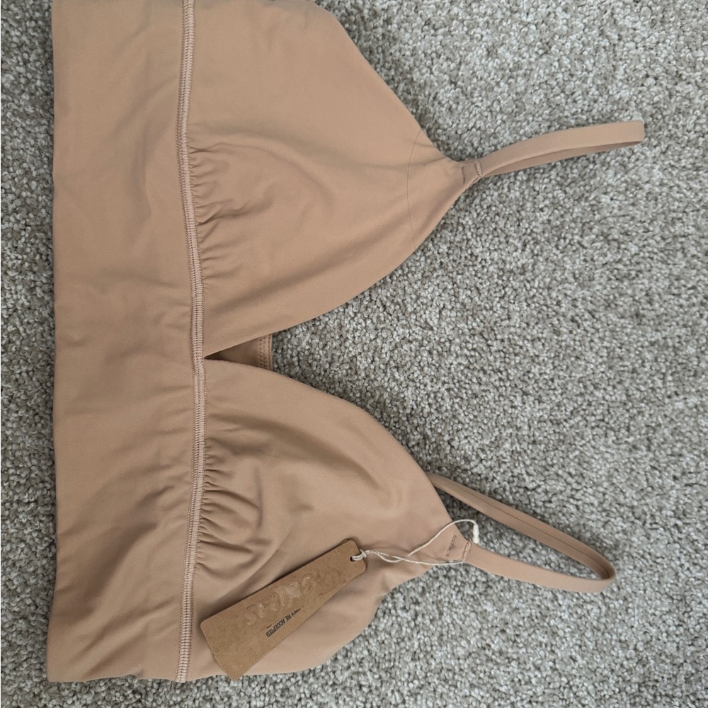 Tan SKIMS Bralette with Adjustable Straps